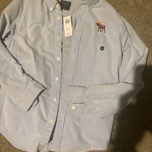 Nwt Abercrombie big moose Oxford button down shirt